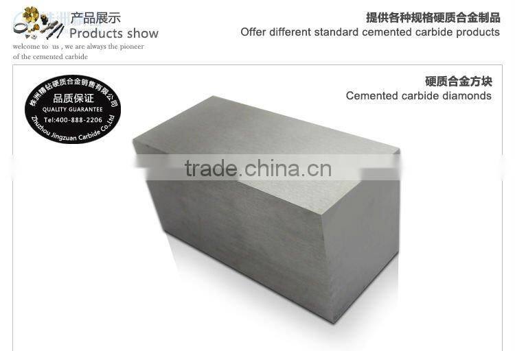 Tungsten carbide plates applied in many different series of products
