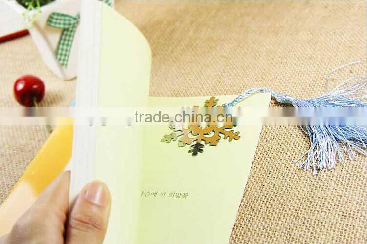 Snowflake bookmark metal bookmarks