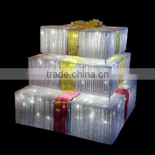 led decorative christmas Santa sculpture motif,art and craft light