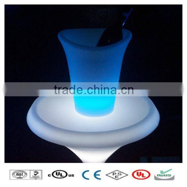 RGB glowing led plastic bacardi ice bucket
