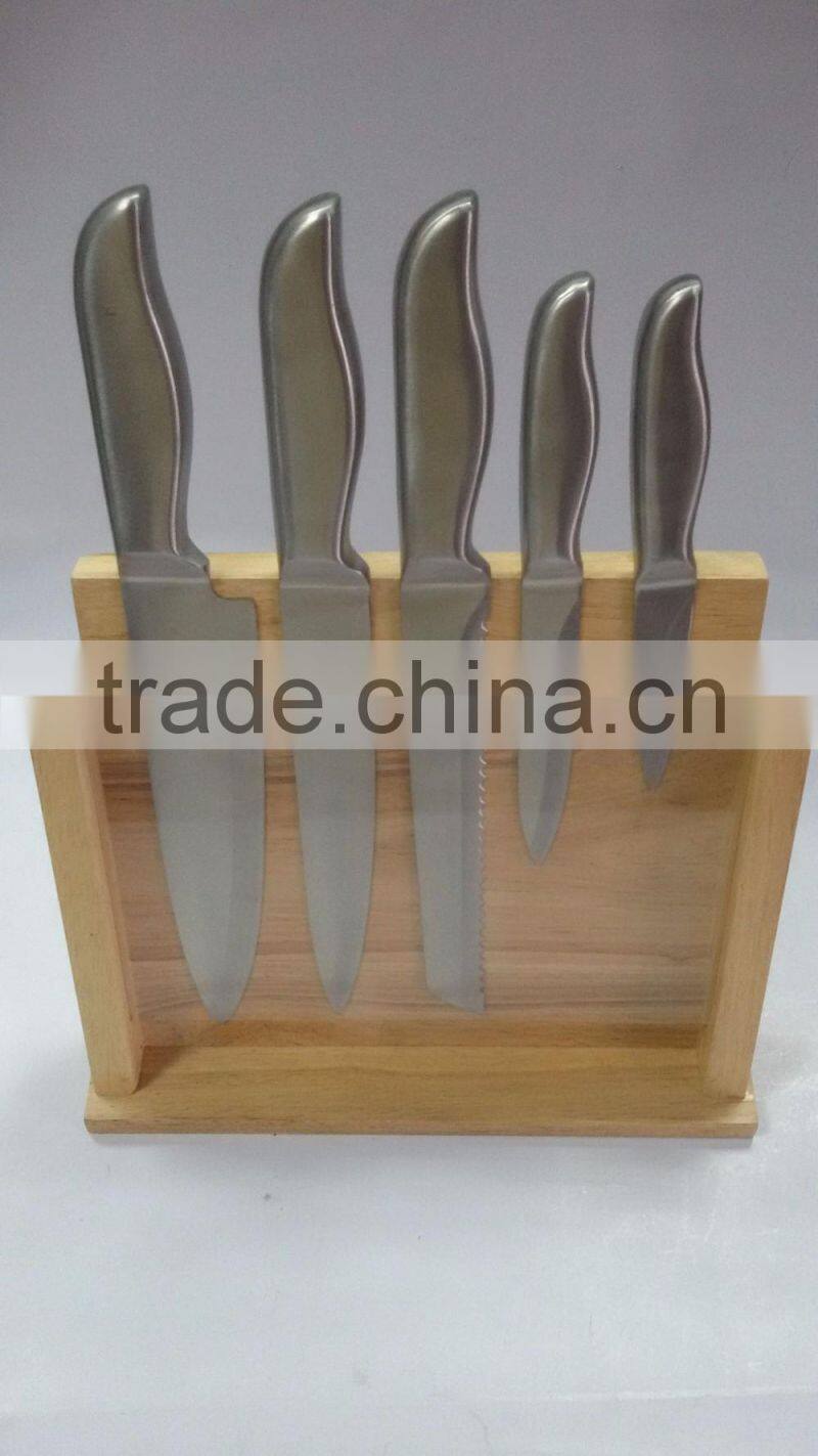 6 sets stainless steel hollow handle kitchen knife set kitchen utensils combination acrylic knife block