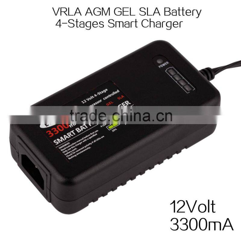 Factory promotional LCD display 12v 3amp lead acid Battery charger