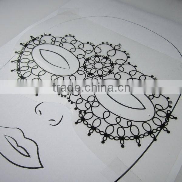 Custom amazing sexy crystal stone eye sticker glitter makeup jewellry face sticker eye decoration factory