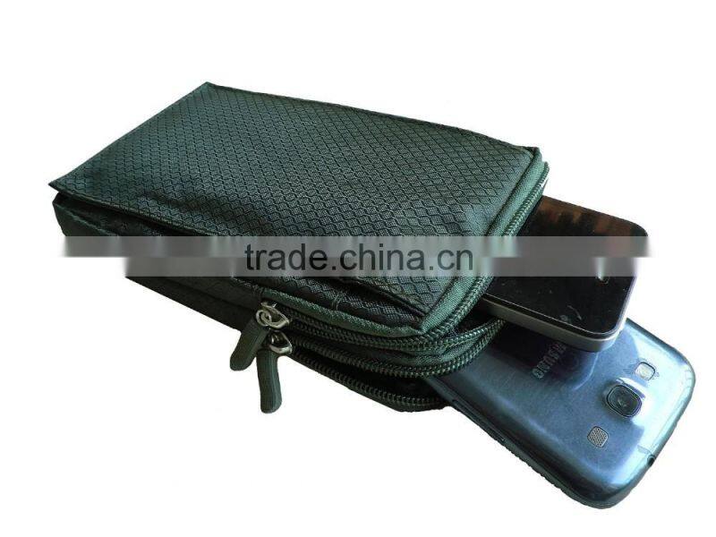 Outside Smartphone Belt Loops Waist Bag Money Belt Pocket