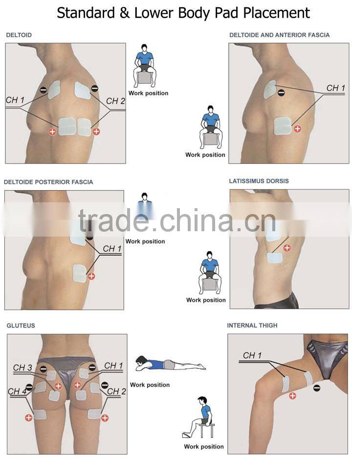 Medical TENS self-adhesive electrode pad for electronic pulse massage and pain relief