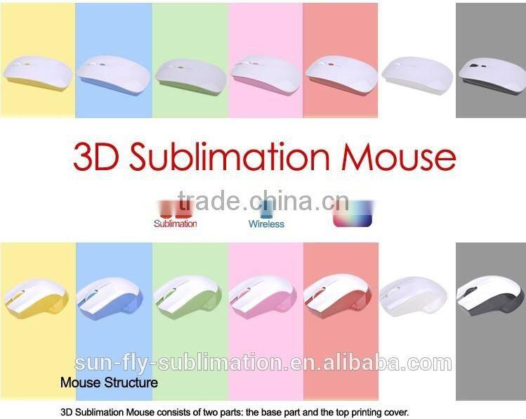 3D Promotional sublimation mouse/3D wireless mouse/ 3D optical mouse/3D wireless sublimation mouse/Hot sell 3Dsublimation mouse