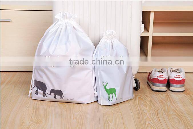 Promotional Logo Printed Cheap Polyester Drawstring Bag,waterproof packaging bags