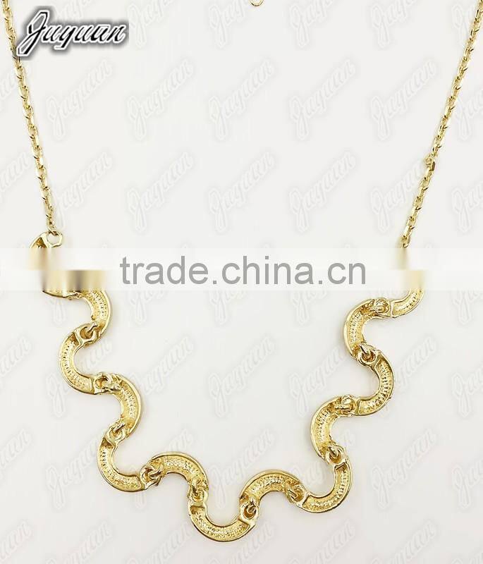 Juyuan Fashion 18K Gold Plated Pendant&Earring semi-gloss set