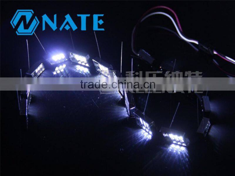 Hot Led Decorative Light Car Headlight Double Color Car Parts Flexible Strip Led