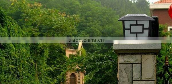 Popular solar pillar light on sell main gate solar lights