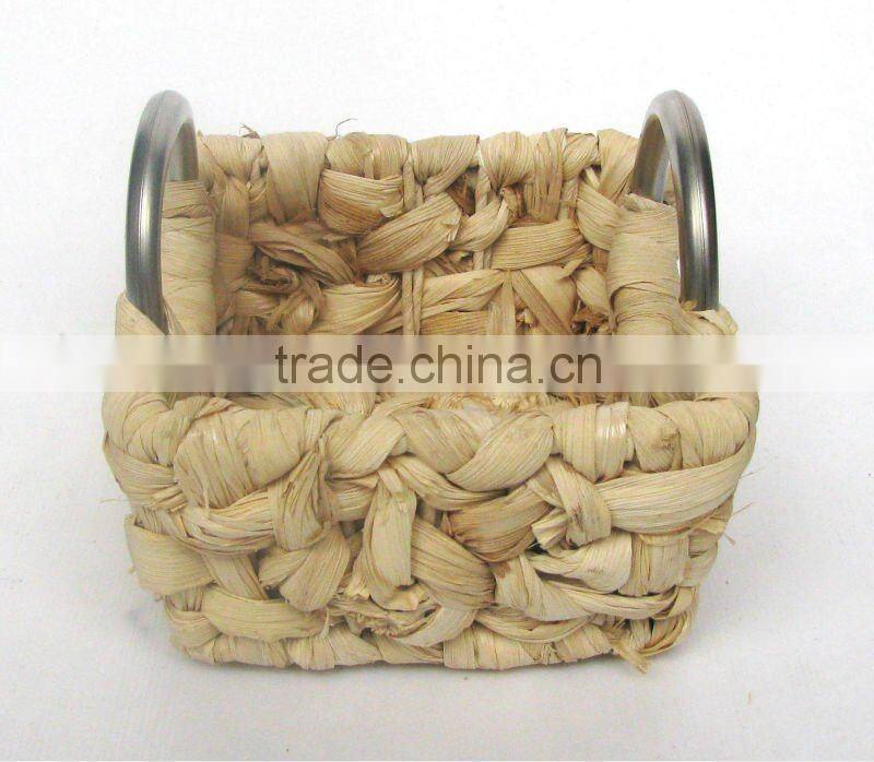 Rectangle Water Hyacinth Bathroom Basket