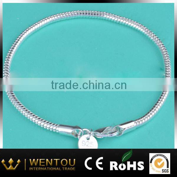 snake chain bangles jewelry 925 sterling silver bracelet