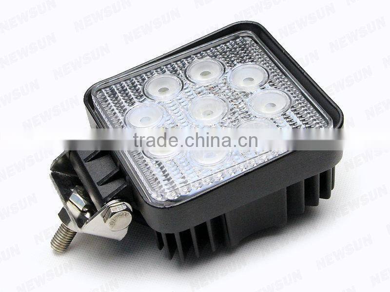 High Quality 27w Light For Off Road Suv Cars Rectangle Car Led Work Light