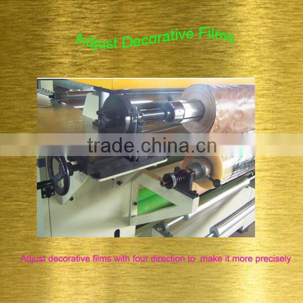 promotion machine laminating decorative film on plywood