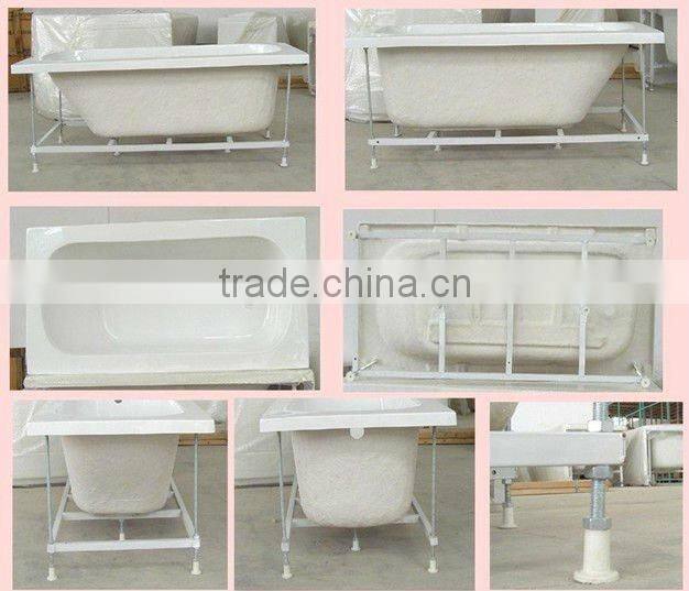 hot sale acrylic bathtub for Australia with skirt panel,apron bathtub,frame bathtub
