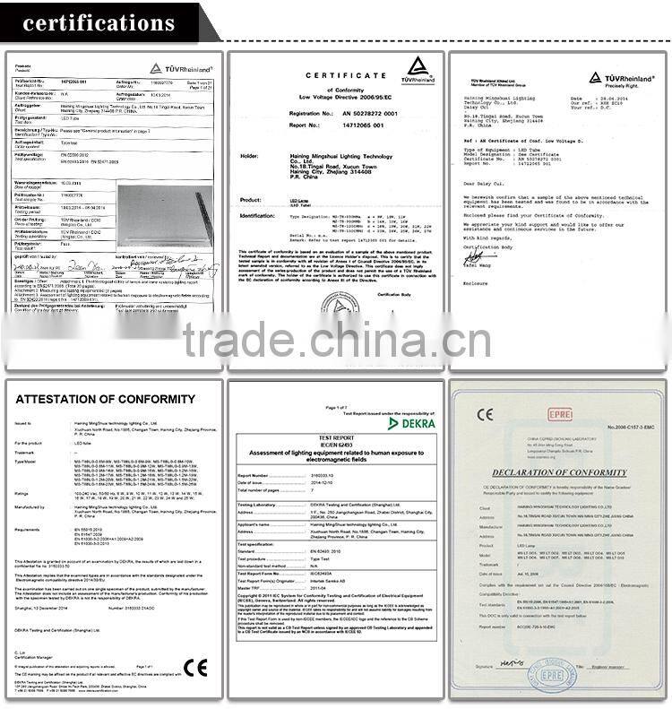 price led tube light t8 600mm CE ROHS approved T8 led tube 10w RA>80 LED tube light