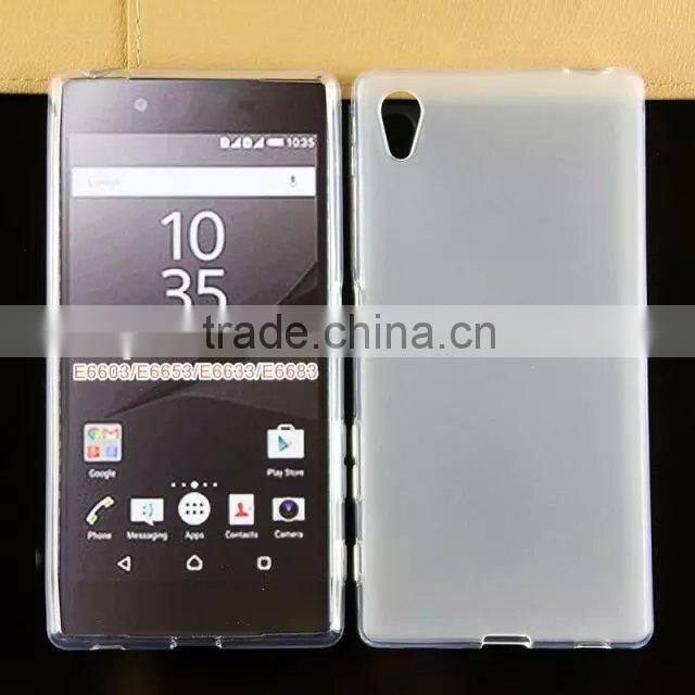 Best selling products pudding soft tpu back cover Case good quality tpu case for sony xperia z5 made in china