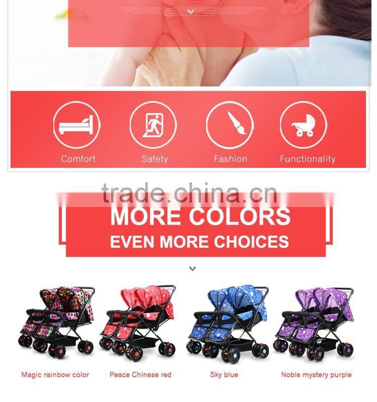 Polyester Material and Good Baby Stroller Type Best Double Prams