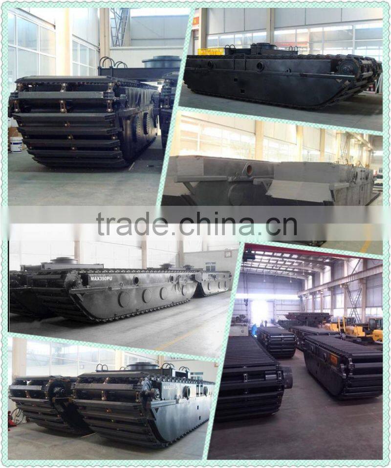 3 Chain Pontoon Undercarriage of Amphibia Excavator for sale , Suitable to 20 to 23Ton Class Excavator , Model: MAX200PU