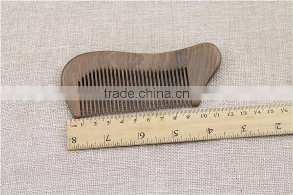 Fancy shape fish design wooden japanese comb