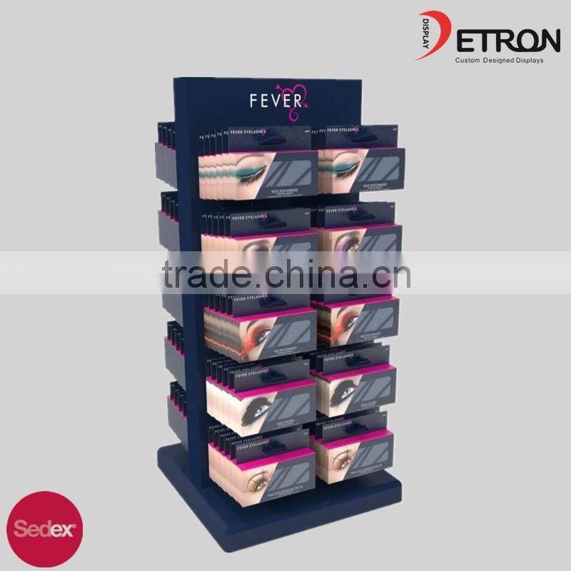 Cheap Cosmetic Black Acrylic Display Stand for Eye Shadow