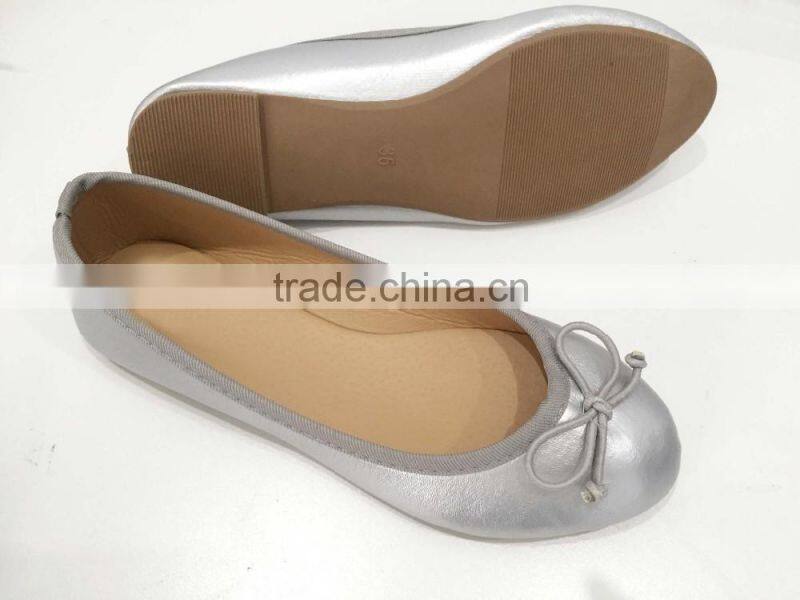 silver ladies cheap ballerina shoes women ladies flat shoes ballet shoe