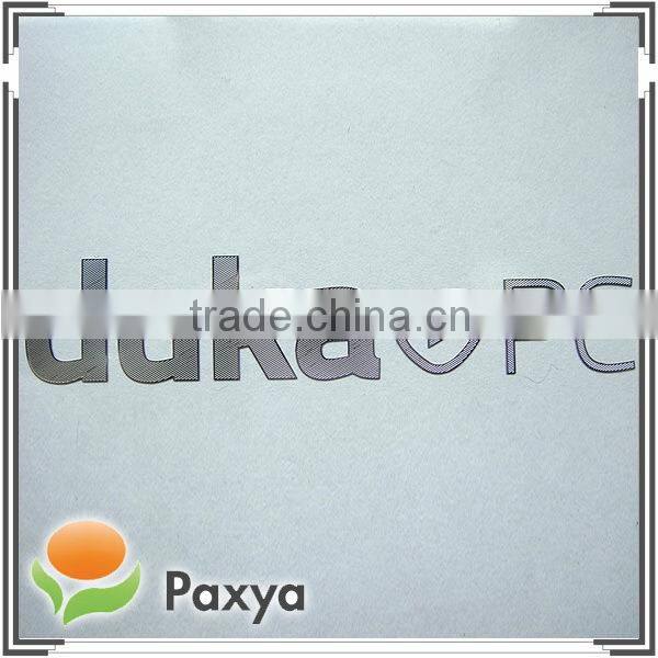 PC Laptop custom nickel metal metalic name logo label