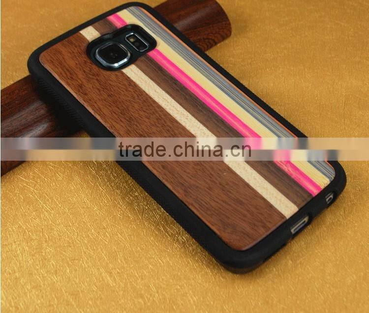 OCASE High Quality TPU Wood Back Cover Case for Samsung Galaxy S6 Edge for Samsung Galaxy S6 case
