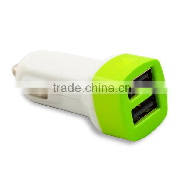 2014 new dual mini car charger for cellphone
