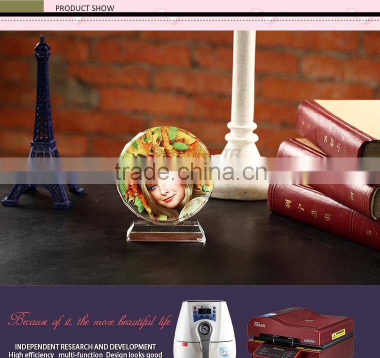 Sunmeta factory directly sunflower shape blank sublimation crystal,luxury crystal gift (BSJ03B)