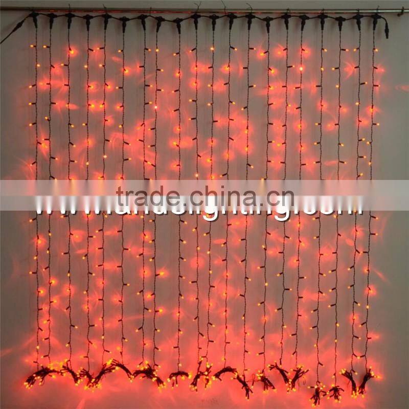 outdoor use connectable led curtain lights for christmas decorations