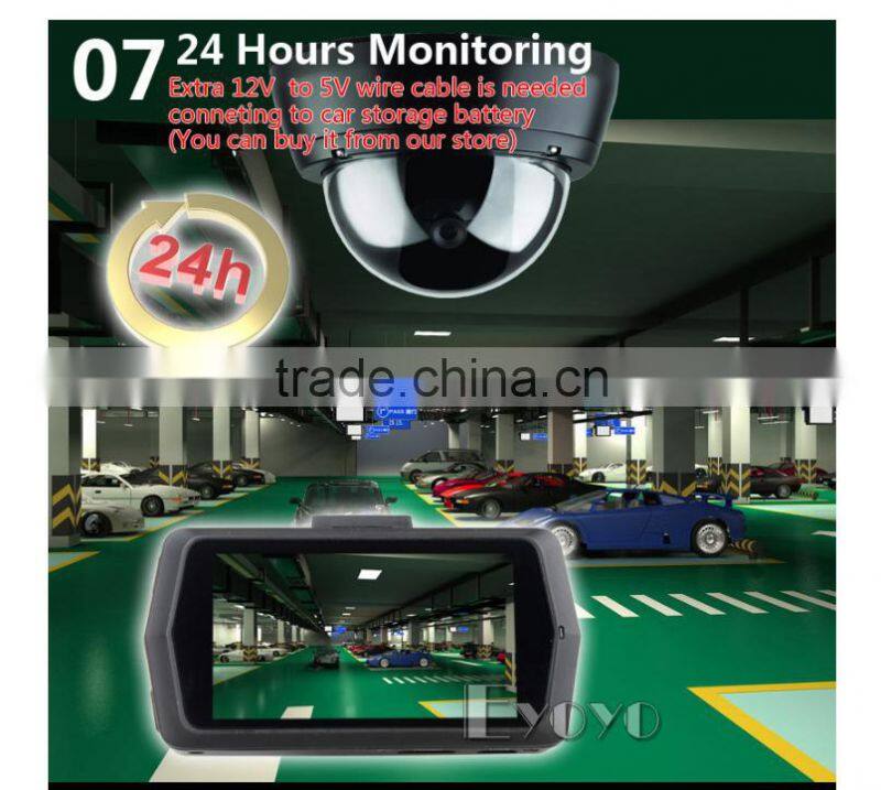 2016 Eyoyo A7810 Top Ambarella A7LA70 HD 1296P Dash Cam LDWS Camera DVR G-sensor china supplier