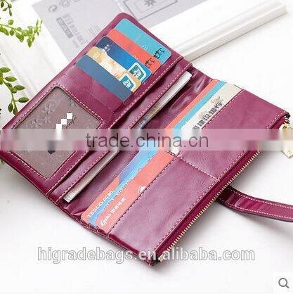 2015 new Fashion female pu leather wallet