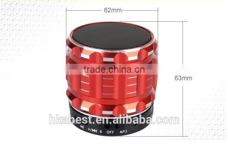 AI65077 Portable Mini Bluetooth Speakers,Metal Steel Wireless Smart Hands Free subwoofer Speaker For Mobile Phone