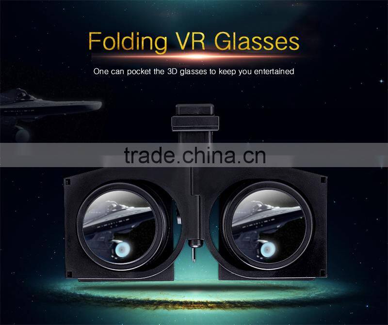 2016 Attracting New Arriving Mini Portable 3D VR Glasses 3D Virtual Reality Glasses for 4.0-6.0'' Smart Phone