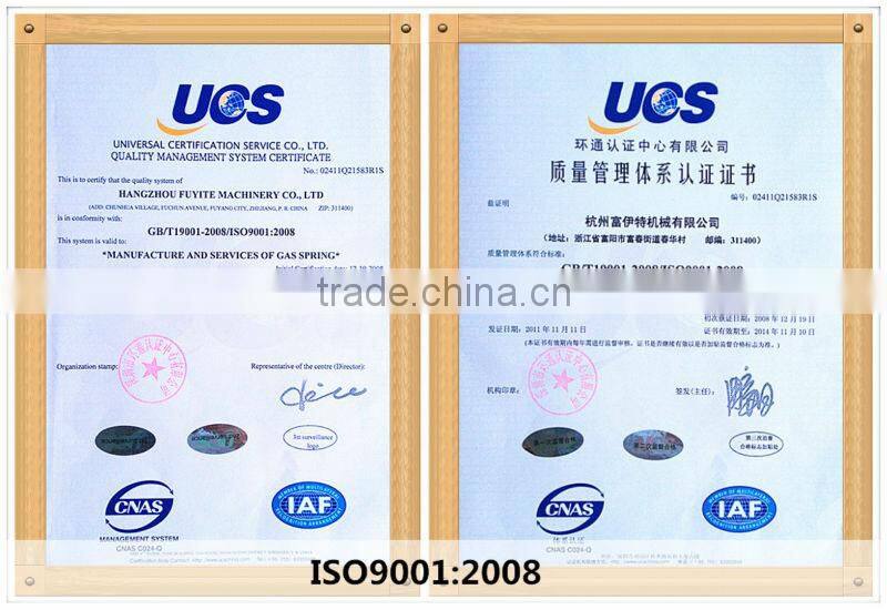 High quality lockable gas spring for chair angle ajust ( ISO9001:2008)