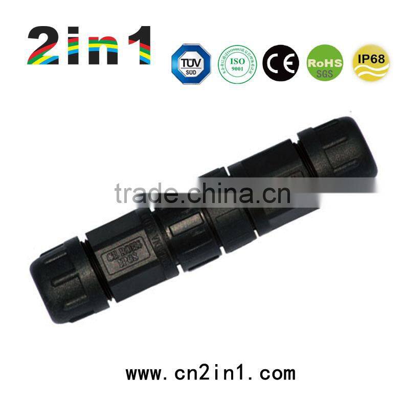 SK19 3pin IP68 20A Nylon Solder Electric Cable Wire Waterproof Connector bayonet type