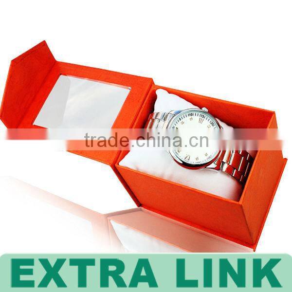 cheap price and personalized fashion wooden watch box with pillow