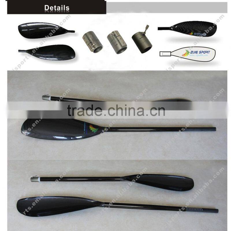 Carbon Oval Shaft Kayak Paddle with Two Piece Blades