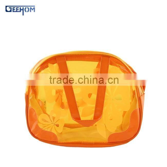 waterproof pvc handle toiletry bag