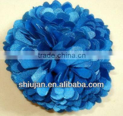 satin ribbon handmade sunflower/fabric flower