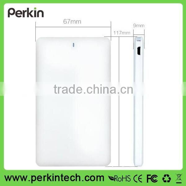 PP502 Factory price high quality oem leather credit card 5000mah power bank