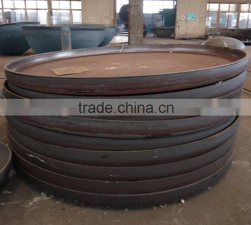 customized hot printed flange flat dish head