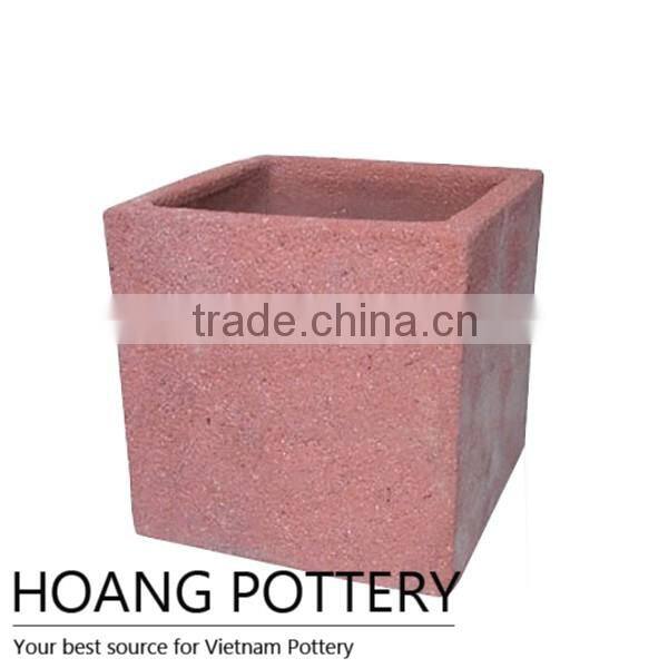 Wholesale Square Sandblasted Pot - Vietnam Pottery Manufacturer