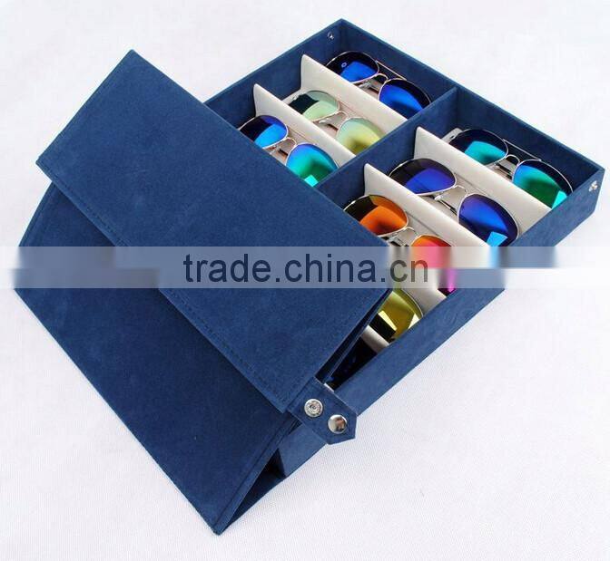velvet Material sunglasses case/sunglasses storage box/sunglasses boxes