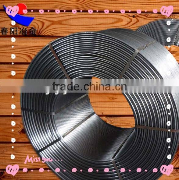 CaSi cored wire /CaSi alloy cored wires products Si55-60 Ca25-30