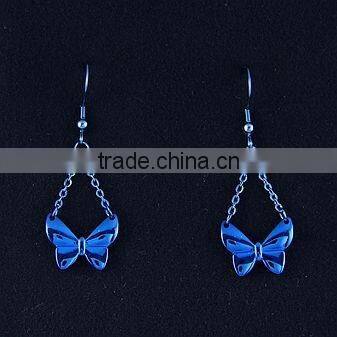 earrings with butterfly drop for wholesale