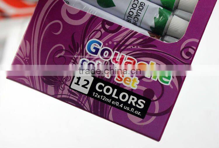 12ml 12colors gouache paint set
