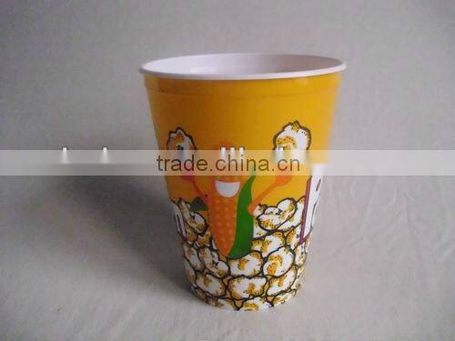 medium round plastic popcorn bowl