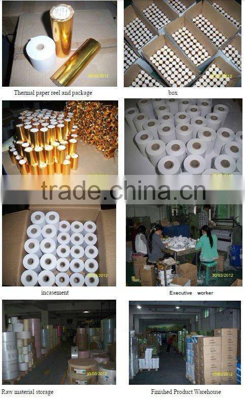 Thermal Cashier Paper Roll, White Thermal Paper Roll